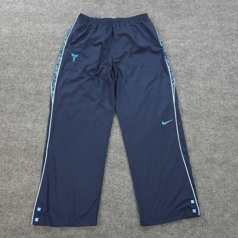 Vintage Nike Pants Mens L Blue Kobe Bryant‎ Mamba Basketball Warmup Logo RARE